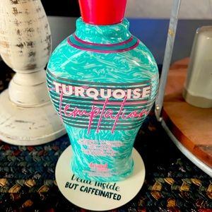 Turquoise temptation tanning lotion